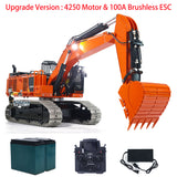 Metal 1/8 Hydraulic RC Excavator 385CF Remote Control Engineering Vehicles Model Assembled Painted Light System Hydraulic System