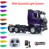 1/14 RC Tractor Truck 6x4 Remote Control Car Painted Assembled Model Emulated Car Hobby Models With Light Sound System