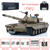 Henglong 1/16 7.0 99A RC Tank Remote Controlled Military Vehicle Chinese Panzer 3899A 360 Turret Metal Tracks Wheels