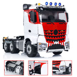 1/14 TOUCAN RC Tractor Truck 6x6 Metal Chassis Radio Control Car Model Painted Assembled Smoke Light Sound System