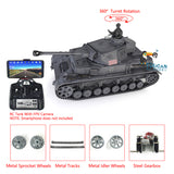 1/16 Scale TK7.0 Upgraded Henglong Panzer IV F2 RTR RC FPV Model Tank 3859 360 Turret Tracks Sprockets Idlers Road Wheels