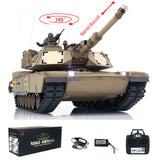 1/16 TK7.0 2.4Ghz Henglong M1A2 Abrams Radio Controlled Ready To Run Tank 3918 Barrel Recoil Plastic Tracks Sprockets Idlers