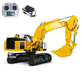 1/8 Scale RC Metal Tracked Hydraulic Heavy Excavator PC1250 Huge Duty Construction Vehicle Light I6S Remote Control