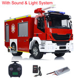 1/14 RC Fire Truck 4x2 Assembled Rescue Fire Vehicle 2-Speed Transmission Light Sound Painted Vehicle