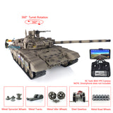 Customized Ver Henglong 1/16 TK7.0 Russian T90 Remote Controlled Ready To Run Tank 3938 W/ 360 Turret Metal Road Wheels FPV