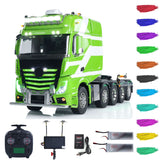 Unitru-01 3363 1/14 RC Tractor Truck 10x10 Metal Chassis Remote Control Lorry Car Smoke FPV ST8 Radio Battery RTR Warning Light