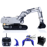 1/14 946-3 10CH Tracked RC Hydraulic Excavator Model Metal Grab Bucket Ripper Remote Control Construction Vehicle Valve Pump