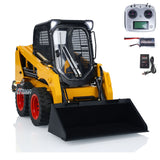 SM450 1/14 RC Hydraulic Wheeled Skid-Steer Metal Loader Remote Control Car Sound Light