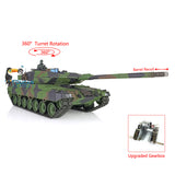 Henglong 1/16 Scale TK7.0 Plastic Leopard2A6 Remote Controlled Ready To Run Tank 3889 W/ Steel Gearbox Barrel Recoil Smoke Sound