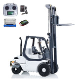 1/14 Scale RC Hydraulic Forklift Metal Wheeled Transfer Vehicle RTR Folk Lift Truck Light Sound