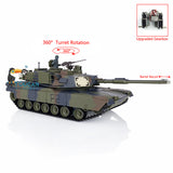 2.4Ghz Henglong 1/16 TK7.0 M1A2 Abrams Radio Controlled Tank 3918 Steel Gearbox Barrel Recoil Plastic Tracks Sprockets Idlers