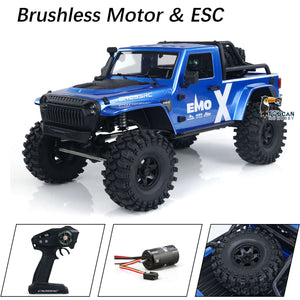 2Speed 1/8 RC Crawler Car CROSSRC EMO X 2025Type 4X4 Remote Control Off Road Vehicles Model Brushless 8IGHT FOC Motor ESC Light