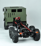 CROSSRC 1/12 Scale Car XC6-B 6*6 Military Trucks Model Off Road KIT With Motor Light Car Without Sound Unassembled Unpainted