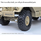 1/12 CROSS RC 6*6 Off Road Military Truck Model HC6 KIT with Metal Axles 45T Motor Light System Car Trumpet Unassembed Unpainted