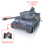 2.4GHz Henglong 1/16 TK7.0 Plastic Version German Tiger I RC Tank 3818 With Steel Gearbox Barrel Recoil Road Wheels Smoke Sound