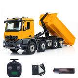 Kabolite K3365 1/14 RC Hydraulic Dump Truck 8X8 RTR Remote Control Tipper Cars with Light Sound System 2-Speed Transmission