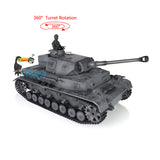 2.4G Henglong 1/16 TK7.0 Plastic German Panzer IV F2 RTR RC BB IR Model Tank 3859 W/ 360 Turret Tracks Sprockets Idlers Sound