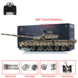 Henglong 1/16 7.0 Upgraded Chinese 99A RTR RC Panzer Remote Controlled Military Car Tank DIY Model 3899A W/ 360 Turret Toys