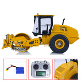 Metal CS11 1/12 RC Engineering Vehicles Hydraulic Remote Control Road Roller Car Assembled Painted ESC Motor Servo