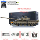 2.4G Henglong 1/16 7.0 99A RTR RC Tank Remote Controlled Panzer 3899A W/ 360 Turret Metal Tracks Gifts for Adults Children