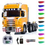 1/14 8x8 RC Tractor Truck RTR R620 Metal Remote Control Cars Assembled and Painted 3-speed Gearbox Light Sound System