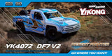 YIKONG Blue DF7 V2 1/7 Scale RC Car 4WD Remote Control Desert Crawler Off-road Vehicles Model W/ Motor ESC Servo Transmitter