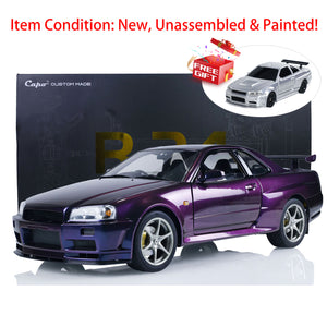 Capo 4x4 1/8 RC Drift Racing Car R34 RTR Metal High-speed Cars Brushless Motor Magnesium Alloy Car Shell All CNC parts