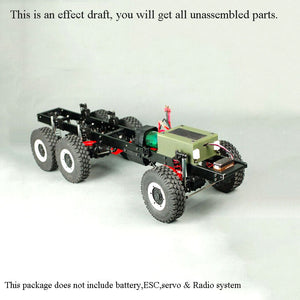 CROSS RC Cars 1/12 Scale MC6A Off Road Military Trucks 3 Axles 6*6 KIT Model Motor W/O ESC 725*218*250MM Unassembled Unpainted