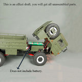 CROSS RC Cars 1/12 Scale MC6A Off Road Military Trucks 3 Axles 6*6 KIT Model Motor W/O ESC 725*218*250MM Unassembled Unpainted