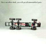 CROSS RC 1/12 MC6B Off Road Military Truck Model 3Axles KIT Motor Without Radio ESC 725*218*250MM Unassembled Unpainting New