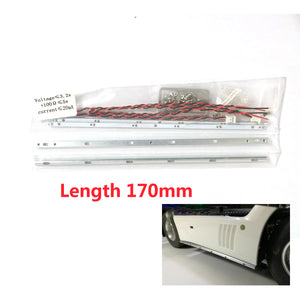 1/14 Scale Degree Remote Control Model Part Side Skirts LED Light For TAMIYA RC Tractor Truck LESU Dumper Tipper Car Vehicle