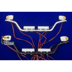 LED Lamps Aluminium Bar Light for 1/14 RC Tractor Remote Control Truck 56323 56371 770S Cars Painted Accessories DIY Model