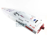 G26IP1 26CC White Fiber Glass 50KM/H Gasoline Race ARTR RC Boat Engine Radio System Remote Control Model Toys