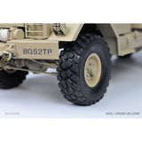 1/12 CROSS RC 6*6 Off Road Military Truck Model HC6 KIT with Metal Axles 45T Motor Light System Car Trumpet Unassembed Unpainted