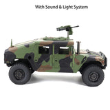 4*4 HG 1/10 RC Upgraded Camouflage Green Military Vehicle P408 Racing Car ESC Motor Radio Light & Sound System W/O Battery Charger