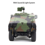 4*4 HG 1/10 RC Upgraded Camouflage Green Military Vehicle P408 Racing Car ESC Motor Radio Light & Sound System W/O Battery Charger