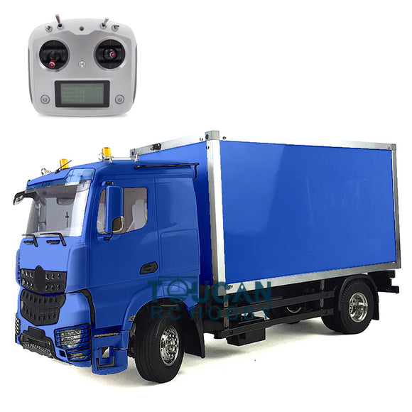 Toucanrc 1/14 RC Tractor Truck Container Delivery Truck FS I6S Radio Model Motor for Remote Control Tamiyaya