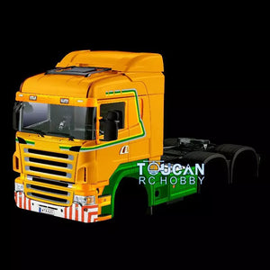 Toucanhobby 3Axles Painted Plastic Cabin Midtop Body for 1/14 RC Tractor Truck DIY Car TAMIYA Unassembled