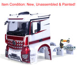 1/14 Painted Plastic Body Shell Cabin Set Unassembled and Painted for 6x6 RC Tractor Truck 6X4 Radio Controlled Car DIY Car Model