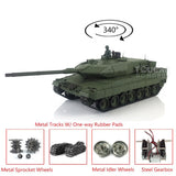 Henglong 1/16 Scale TK7.0 Leopard2A6 Ready To Run RC Tank 3889 Metal Tracks Sprockets Idlers Wheels Road Wheels W/ Rubbers