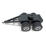 Metal 1/14 2 Axles Trailer with Fifth-wheel Traction for LESU RC Truck Remote Control Construction Vehicle Car Hobby Model DIY