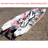 DTRC 110km/h X55 Remote Control High-speed Racing Boats Waterproof RC Ships Hobby Model Optional Versions CNC Hardware
