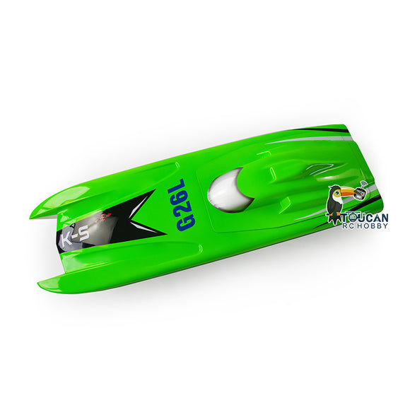 Prepainted 26CC G26L Gasoline Racing KIT Fiber Glass RC Boat Hull Only DIY Model without Engine Servo Propeller Shaft