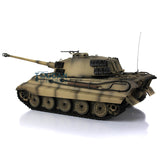 Henglong 1/16 TK7.0 Plastic FPV Ready To Run Remote Controlled King Tiger Tank 3888A 360 Turret Barrel Recoil Steel Gearbox