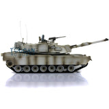 2.4G Henglong 1/16 TK7.0 M1A2 Abrams Radio Controlled Ready To Run IR Tank 3918 360 Turret Barrel Recoil Metal Tracks Sprockets