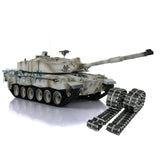 Customized Henglong 1/16 TK7.0 Challenger II Remote Controlled Ready To Run BB IR Tank 3908 Metal Road Tracks W/ Rubbers