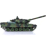 Henglong 1/16 TK7.0 Leopard2A6 RC RTR Tank 3889 360 Turret Barrel Recoil Metal Tracks W/ Rubber Pads Sprockets Idlers Road Wheels