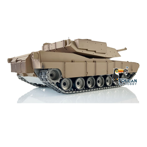 CN Stock Second-hand 85%New Refitted HengLong Factory 3918 M1A2 Abrams Metal Chassis Plastic Hull RTR RCTANK