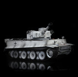 2.4GHz Henglong 1/16 Gray TK7.0 German Tiger I Ready To Run Remote Controlled Tank 3818 Barrel Recoil Metal Road Wheels 360
