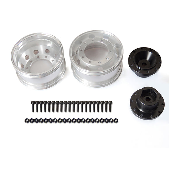 JDM Front Wheel Metal Hub Bearing Brake For LESU 1/14 Scale RC Dumper Tractor DIY Truck Remote Control Model Tamiya Car